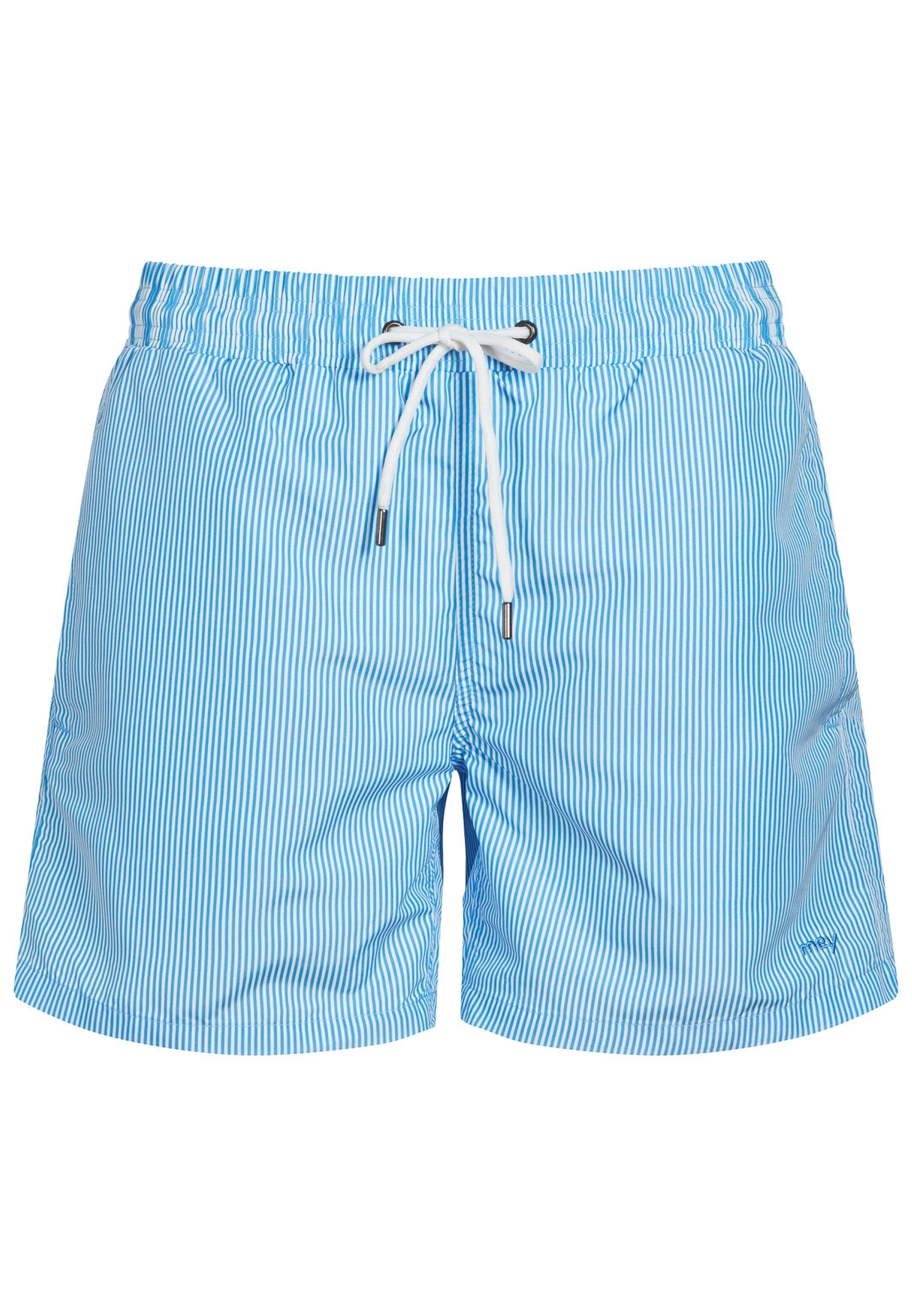 Mey Badeshorts Swimwear (1-St) mit Bund Mehrere - ocean Taschen Dehnbarer Badeshorts blue Kordelzug