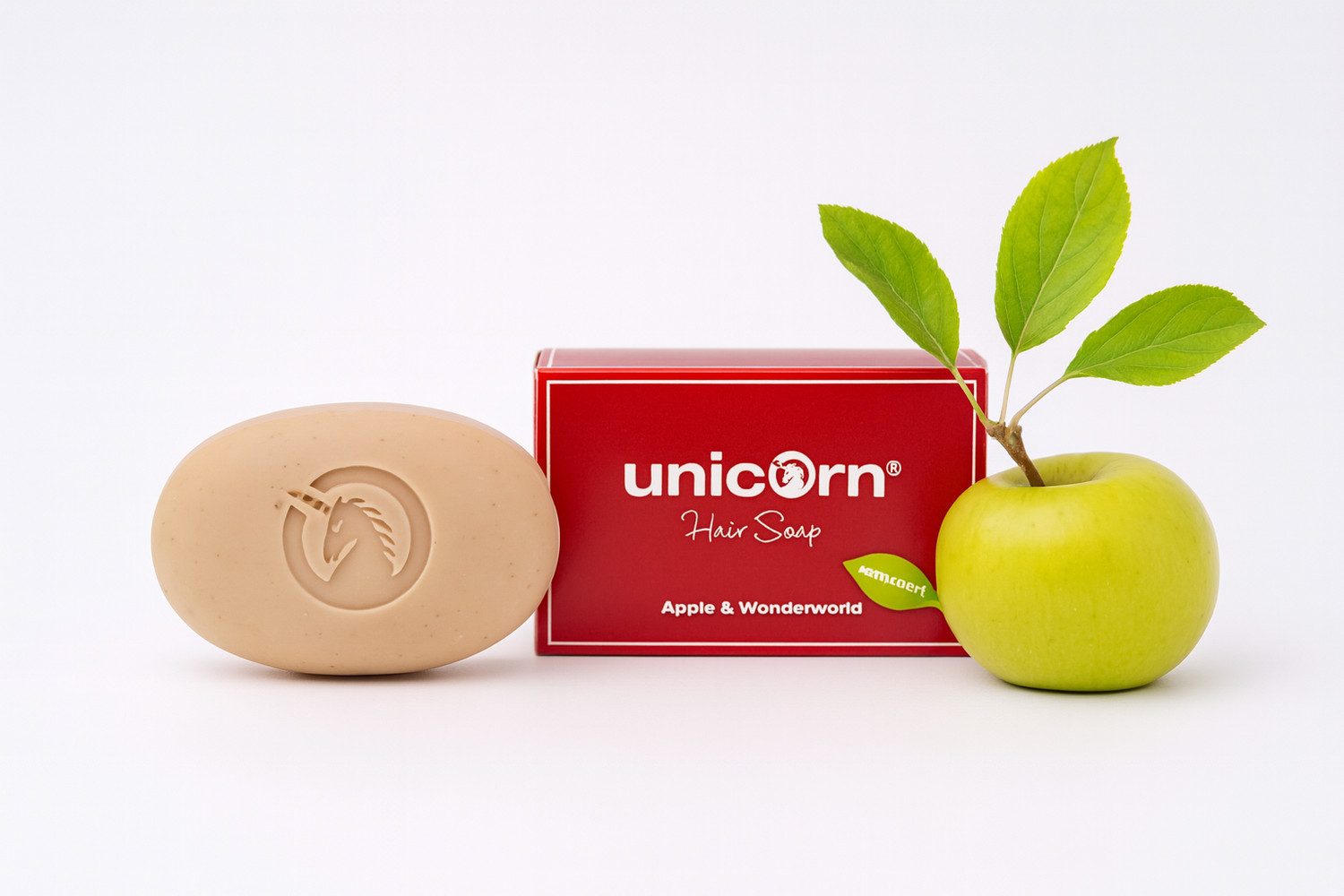 Spa Vivent Haarseife Haarseife, 1-tlg., Naturseife mit Apfelduft Bio Zertifiziert 100 g