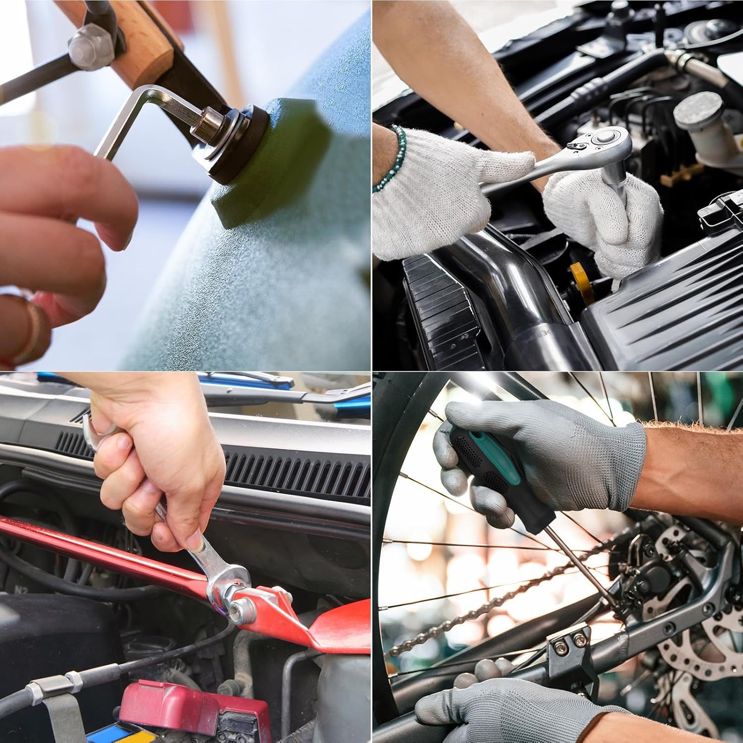TLGREEN Werkzeugset 79-teiliges Basis-Werkzeugset mit Werkzeugkasten, für Haushalt, Auto & DIY-Projekte – Bild 4 von 5