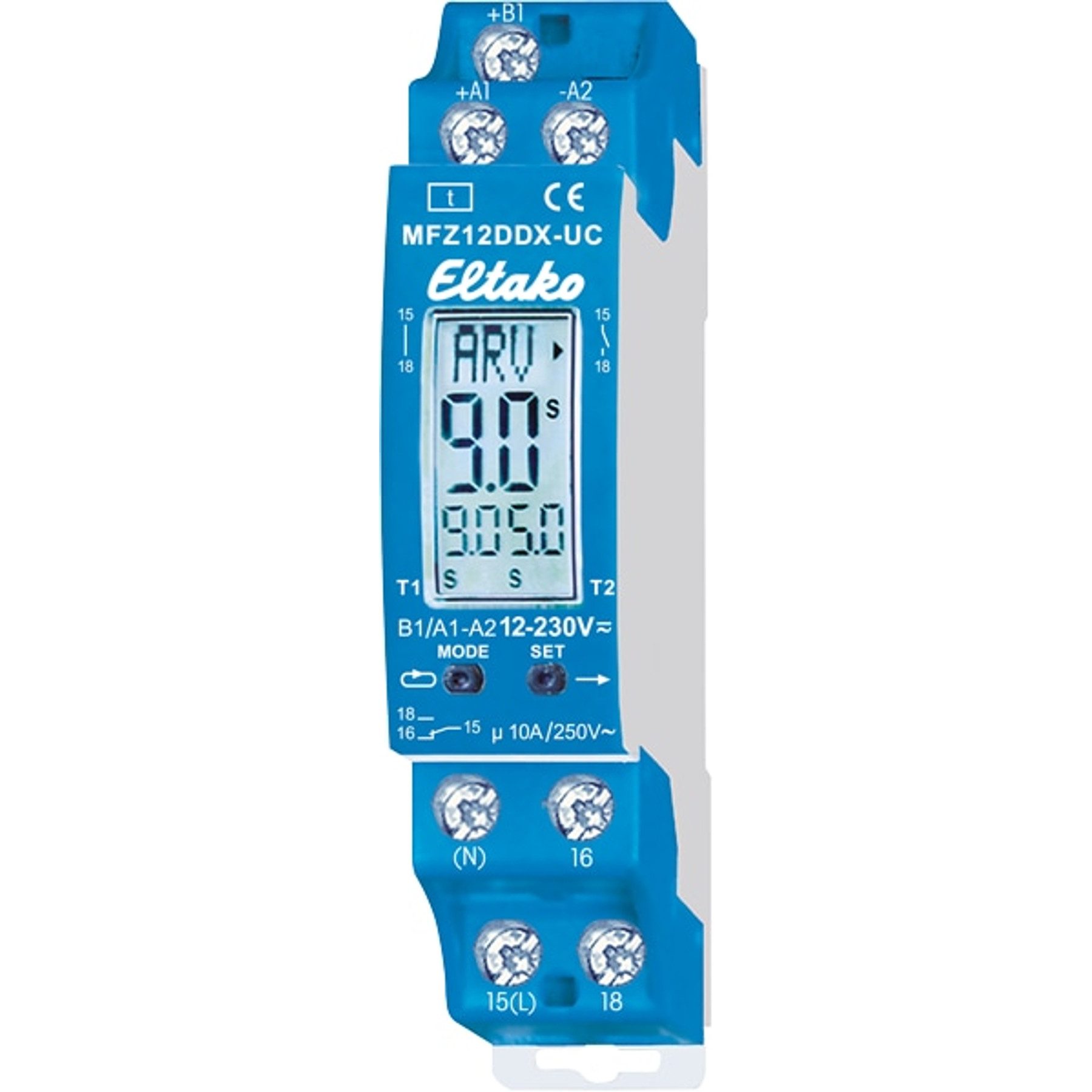 Eltako Zeitrelais ELTAKO Multifunktions-Zeitrelais digital MFZ12DDX-UC
