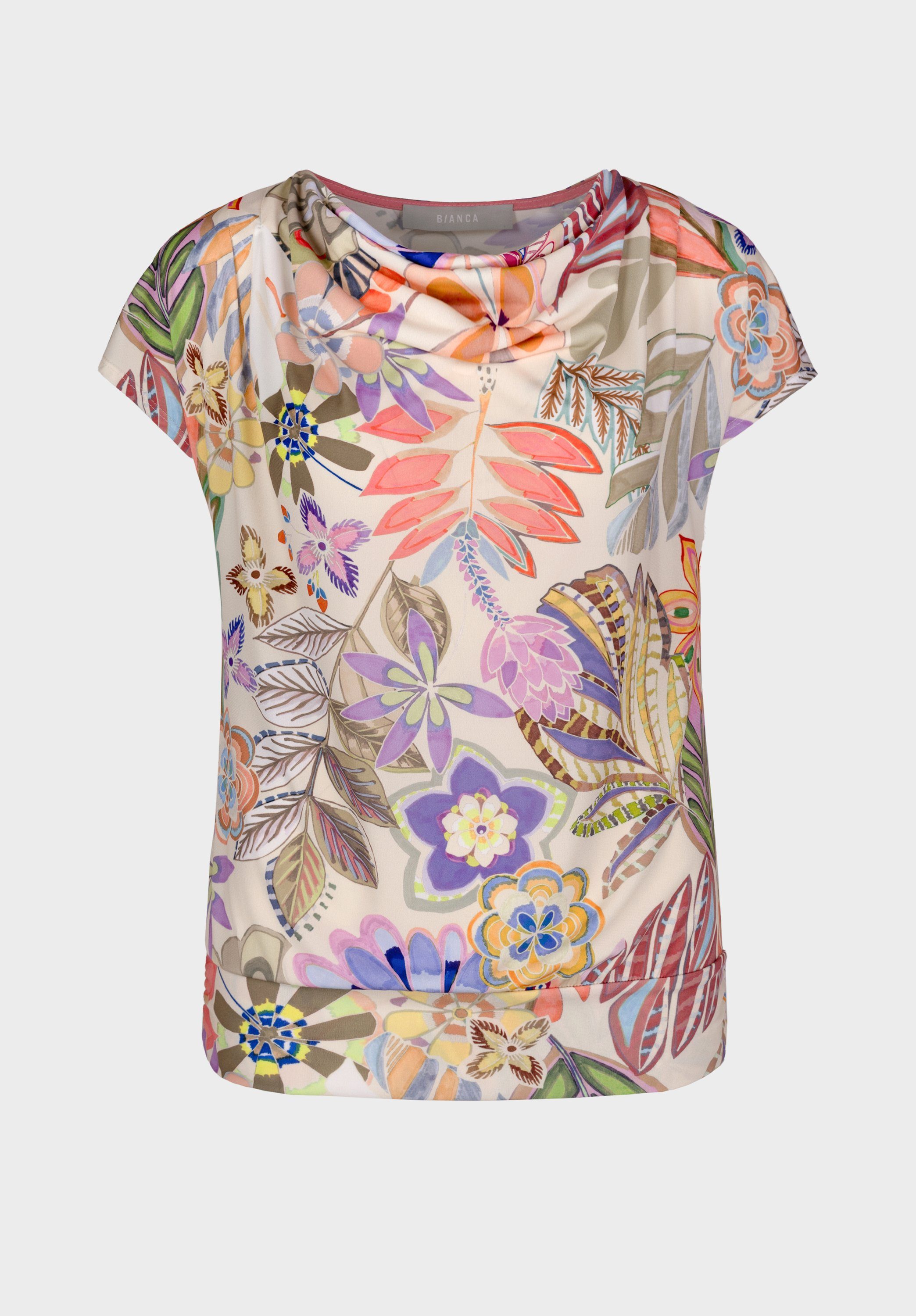 bianca Wasserfallshirt WIEBKE mit modischem, floralen Muster in trendigen Farben