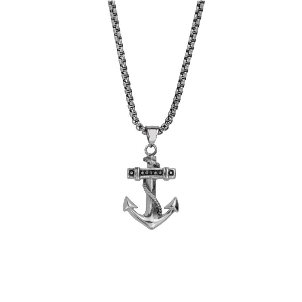 Kette mit Anhänger Herrenkette mit Anker