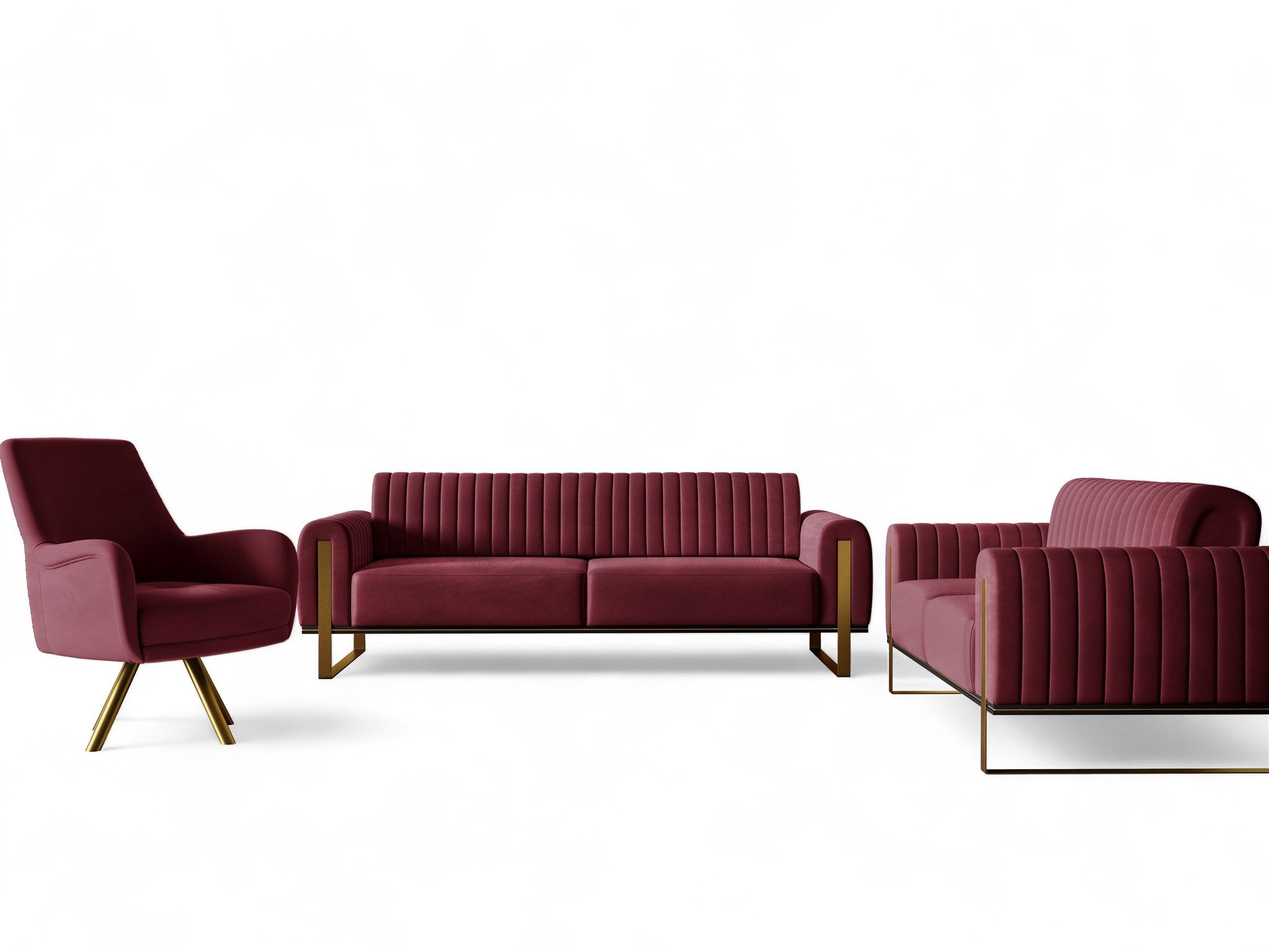 Fun Möbel Polstergarnitur Sofaset Designersofas VALERIE günstig online kaufen