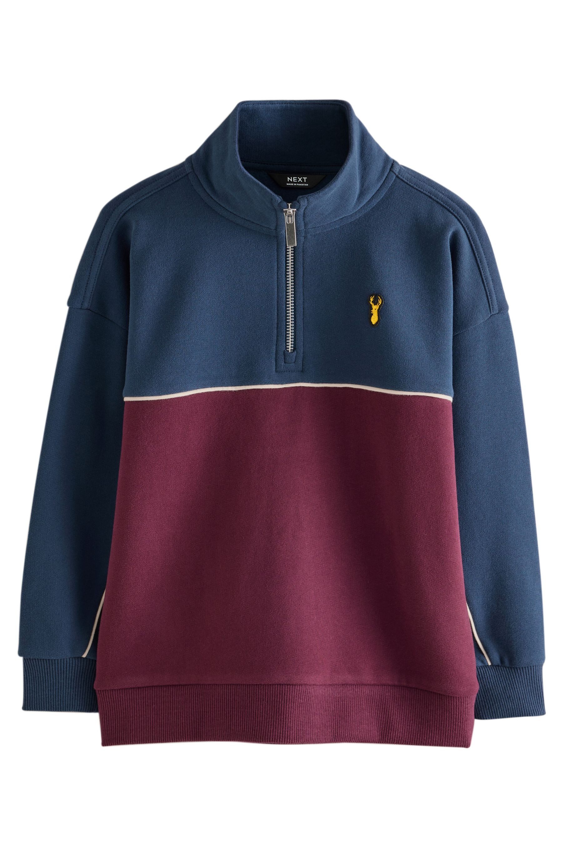 Next Sweater Regular Fit Sweatshirt mit Reißverschlusskragen (1-tlg)