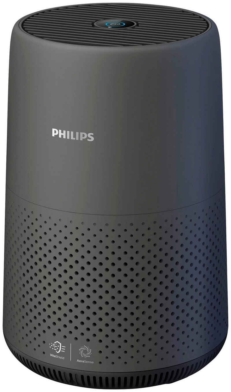 Philips Luftreiniger AC0850/11 800 Series, für 49 m² Räume, Vor- HEPA- und Aktivkohlefilter, mit App-Anbindung