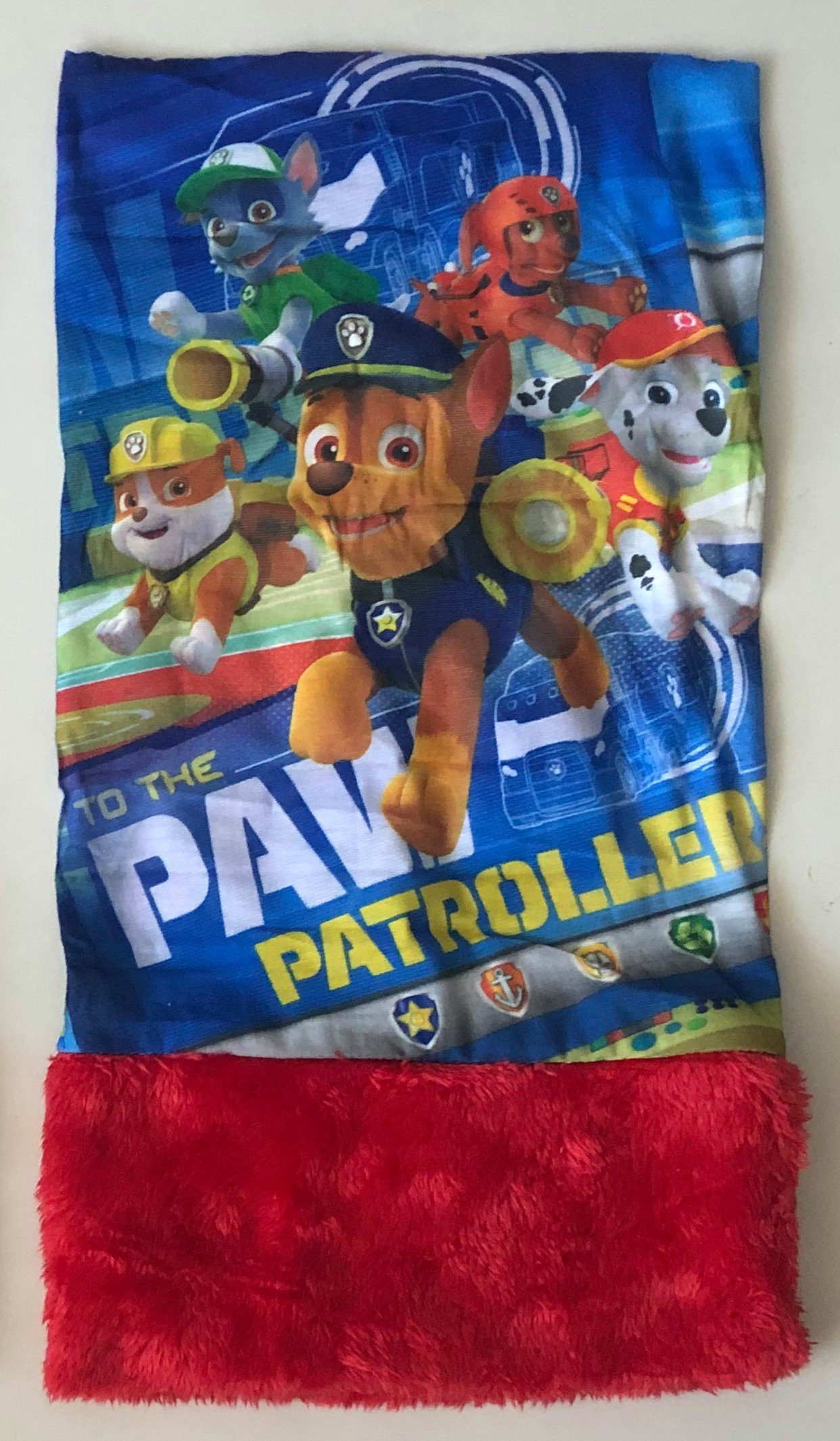 Kinder Tuch, Schal Patrol Bikertuch Kopftuch Halstuch Bandana rot Paw Sun Stirnband City (1-St)