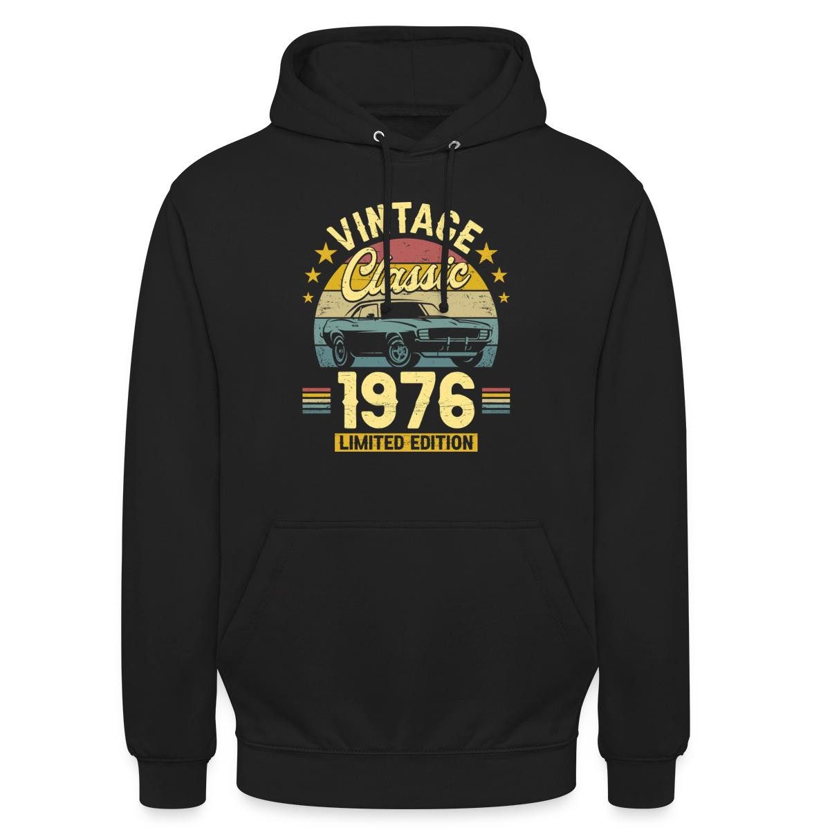 Spreadshirt Hoodie 50. Geburtstag, Vintage Auto Design Unisex Hoodie (1-tlg)