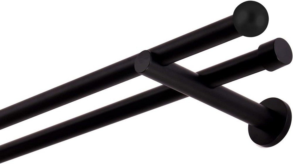 MDEKOR Gardinenstange, 2-läufig, kürzbar, Wandmontage, Gardinenstange Vorha günstig online kaufen
