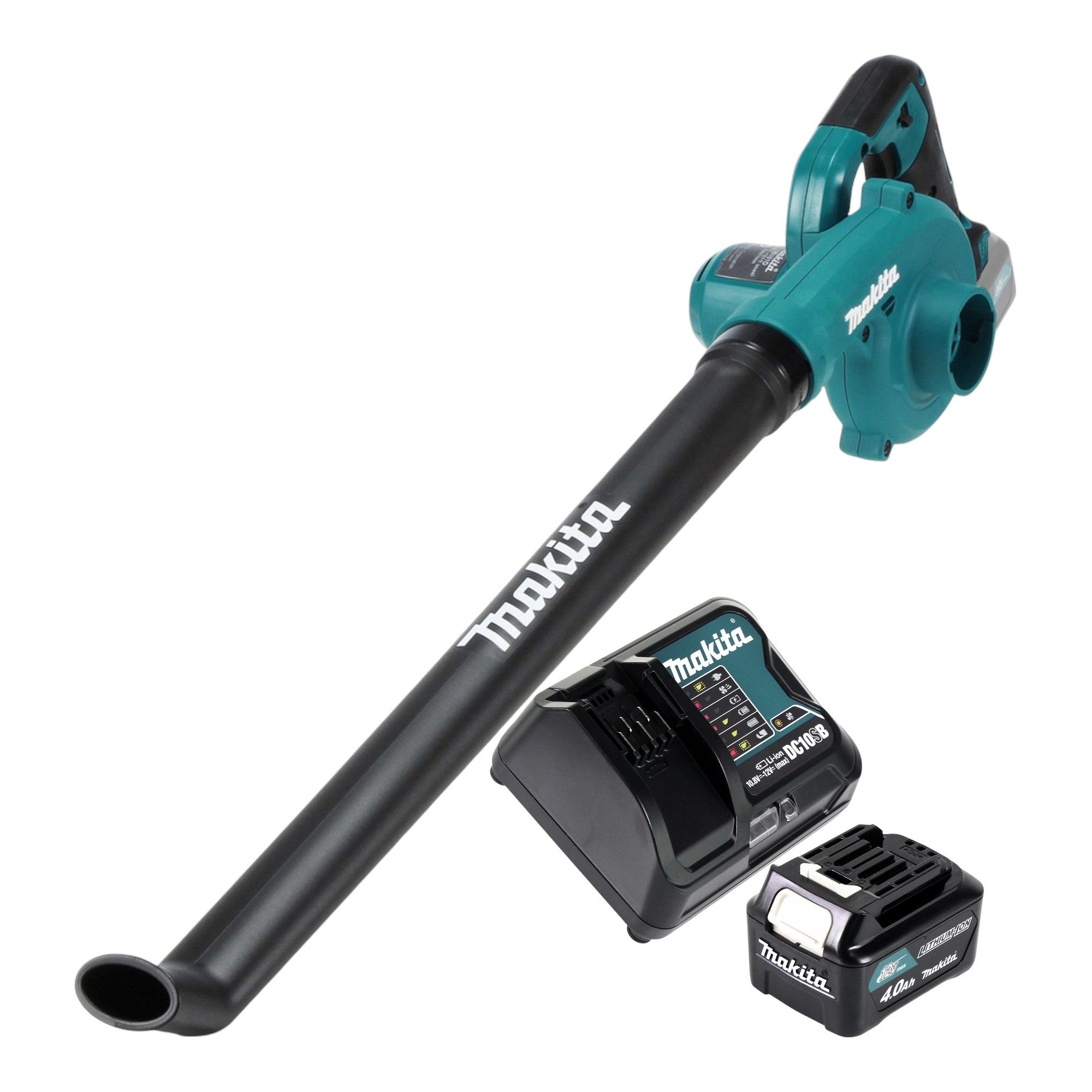 Makita Akku-Laubbläser UB 101 DSM1 Akku Gebläse 12 V max. + 1x Akku 4,0 Ah + Ladegerät