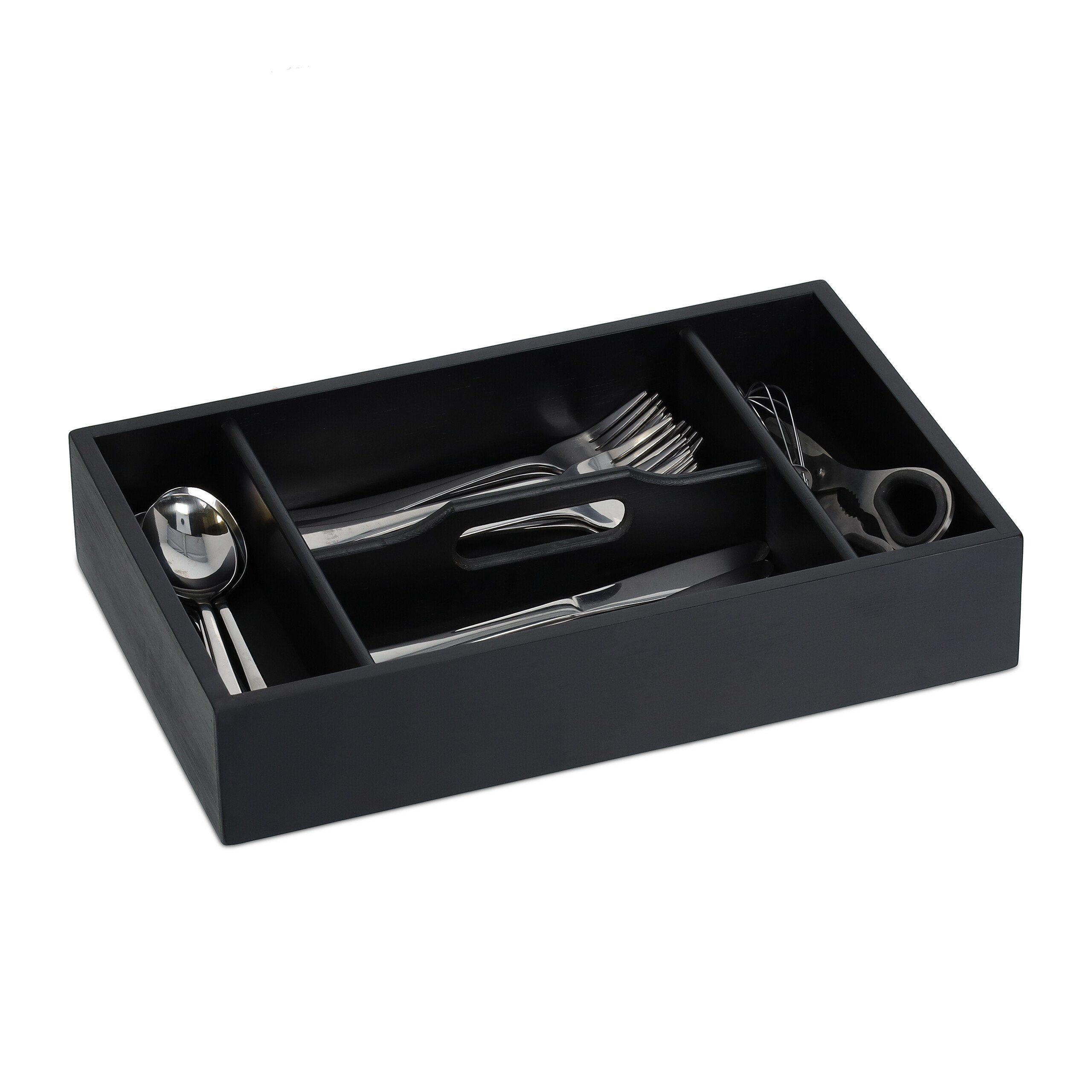 relaxdays Besteckkasten mit Tragegriff günstig online kaufen