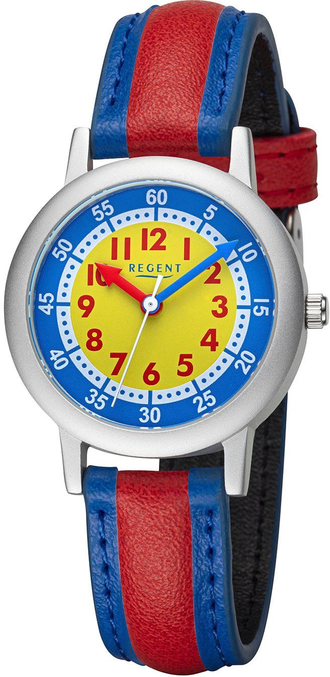 Regent Quarzuhr F1472 - 32921113, Armbanduhr, Kinderuhr, Lernuhr, Geburtstag, Schulanfang, Geschenkidee