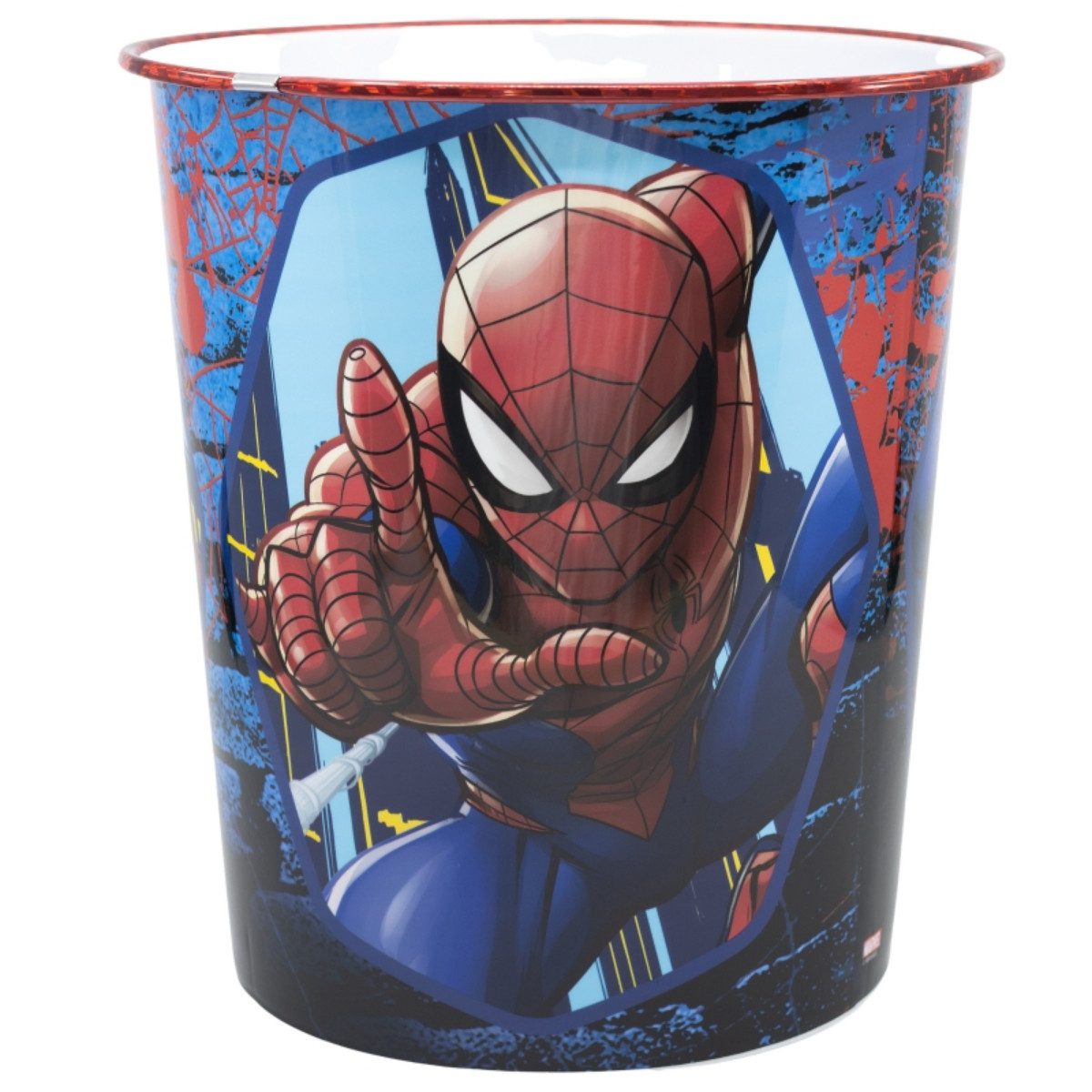 MARVEL Mülleimer Abfalleimer für 10 Lt Kinderzimmer mit fröhlichem Design