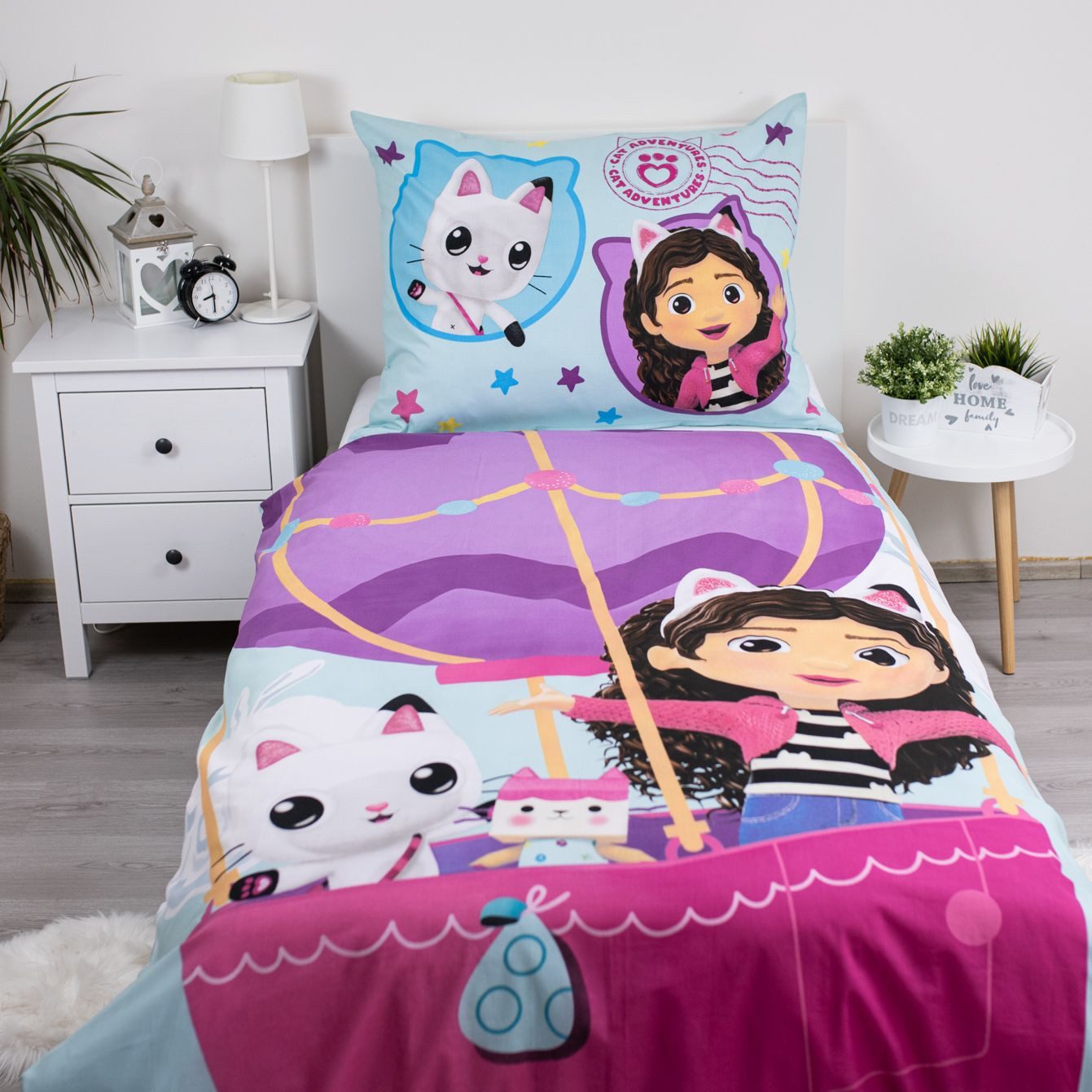 Gabby's Dollhouse Kinderbettwäsche Wendebettwäsche Gabby´s Dollouse 140x200 günstig online kaufen