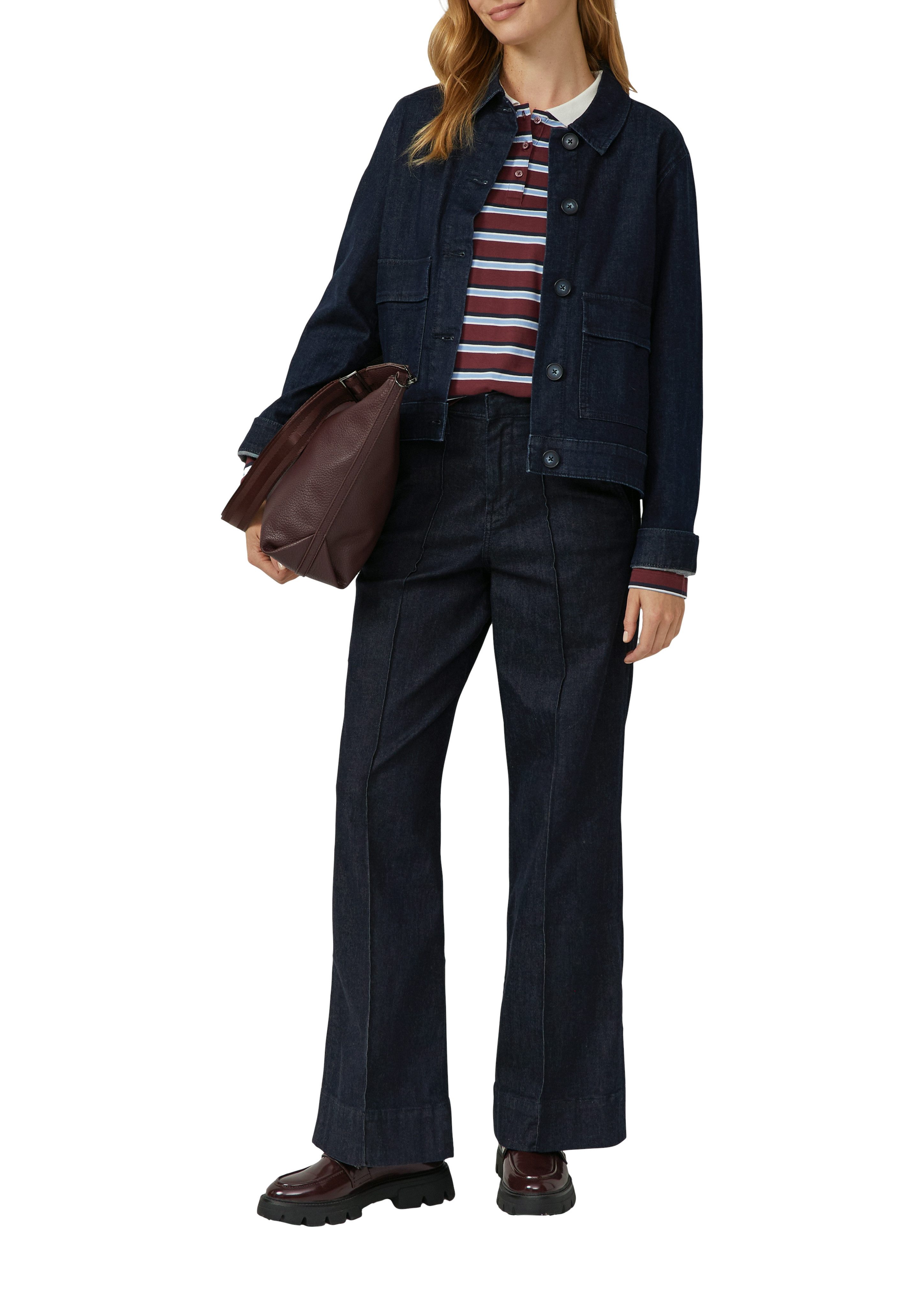 s.Oliver Poloshirt Langarm, mit Streifen günstig online kaufen