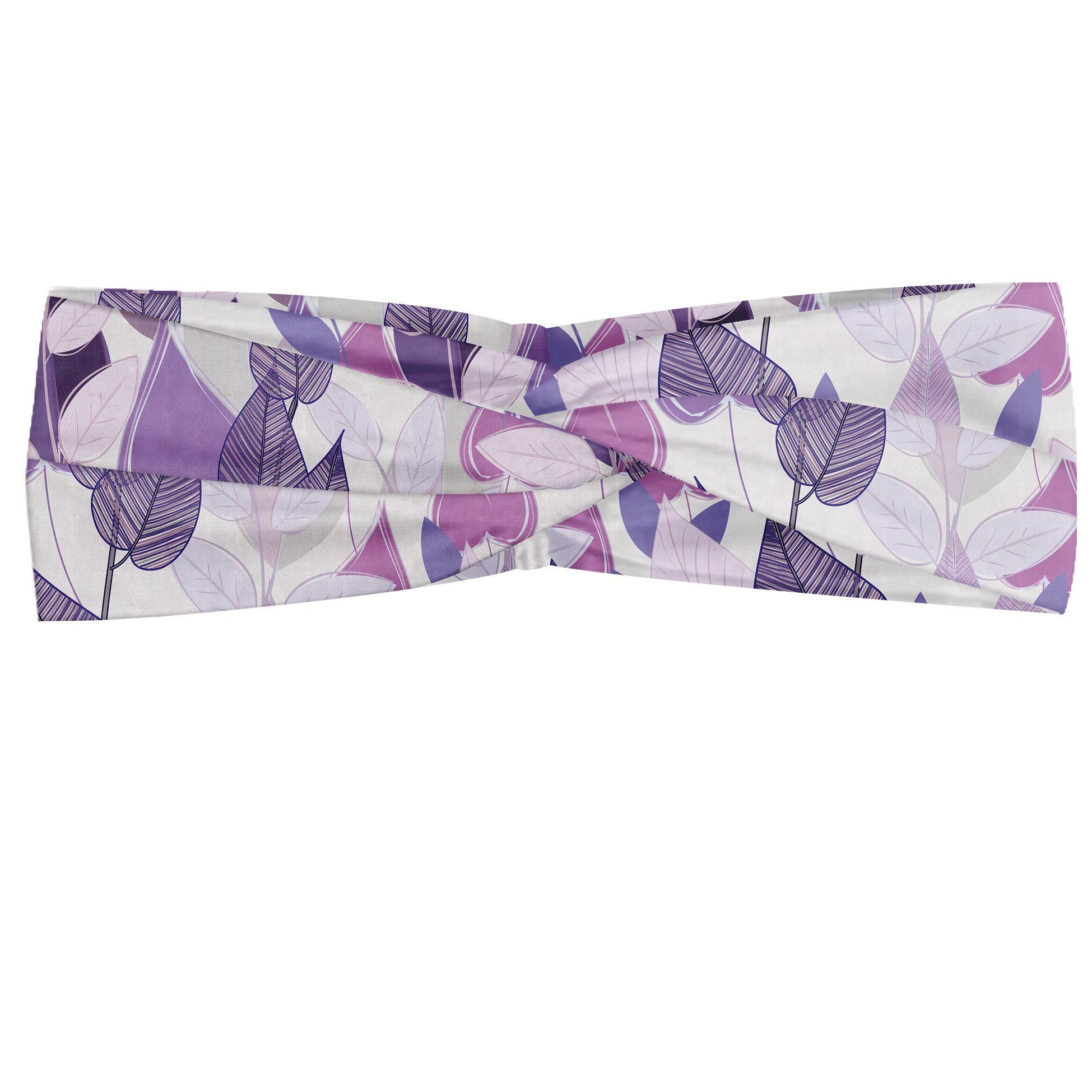 Abakuhaus accessories Blätter Angenehme Laub Stirnband und Blumen alltags Elastisch lila