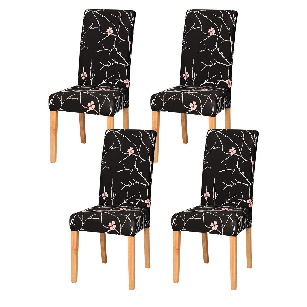 Vivi Idee Stuhlbezug Stuhlhussen 4/6er Set Spannbezug für Esszimmerstühle Schwingstuhl, Elastische Waschbar Hochzeit Büro Partys Deko