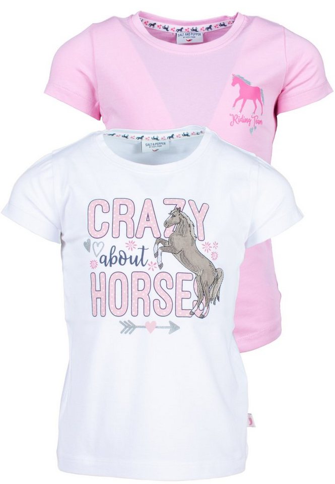 SALT AND PEPPER T-Shirt Crazy Horses (2-tlg) mit schönen Pferde-Motiven