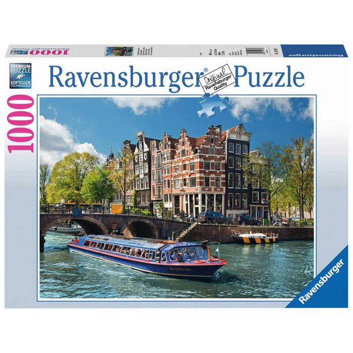 Ravensburger Puzzle Grachtenfahrt In Amsterdam 1000 Puzzleteile