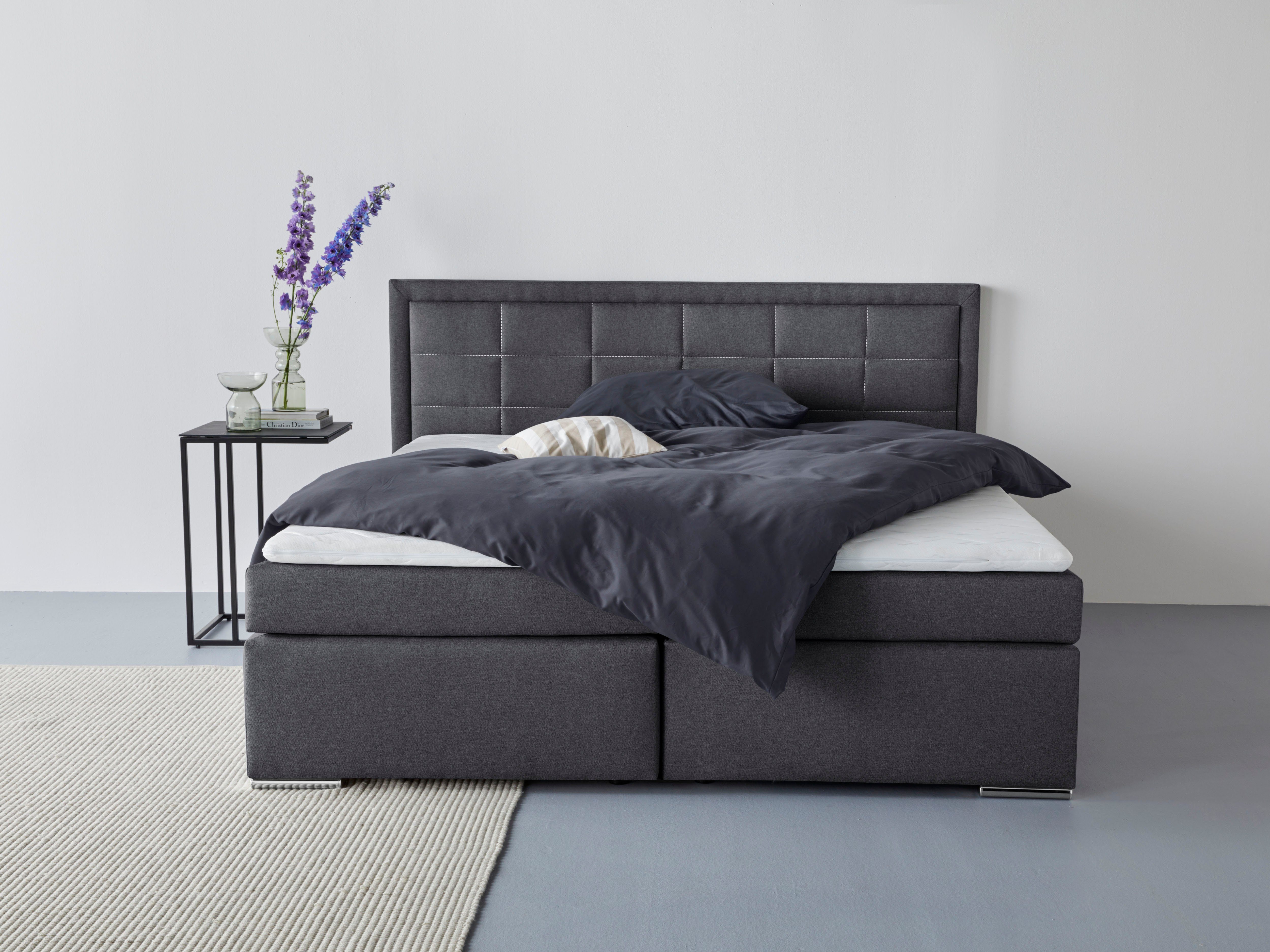 COLLECTION AB Boxbett "Athena" wahlweise mit Bettkasten, inkl. Topper bei Ausführung mit Matratze, in Härtegraden H2, H3, H4