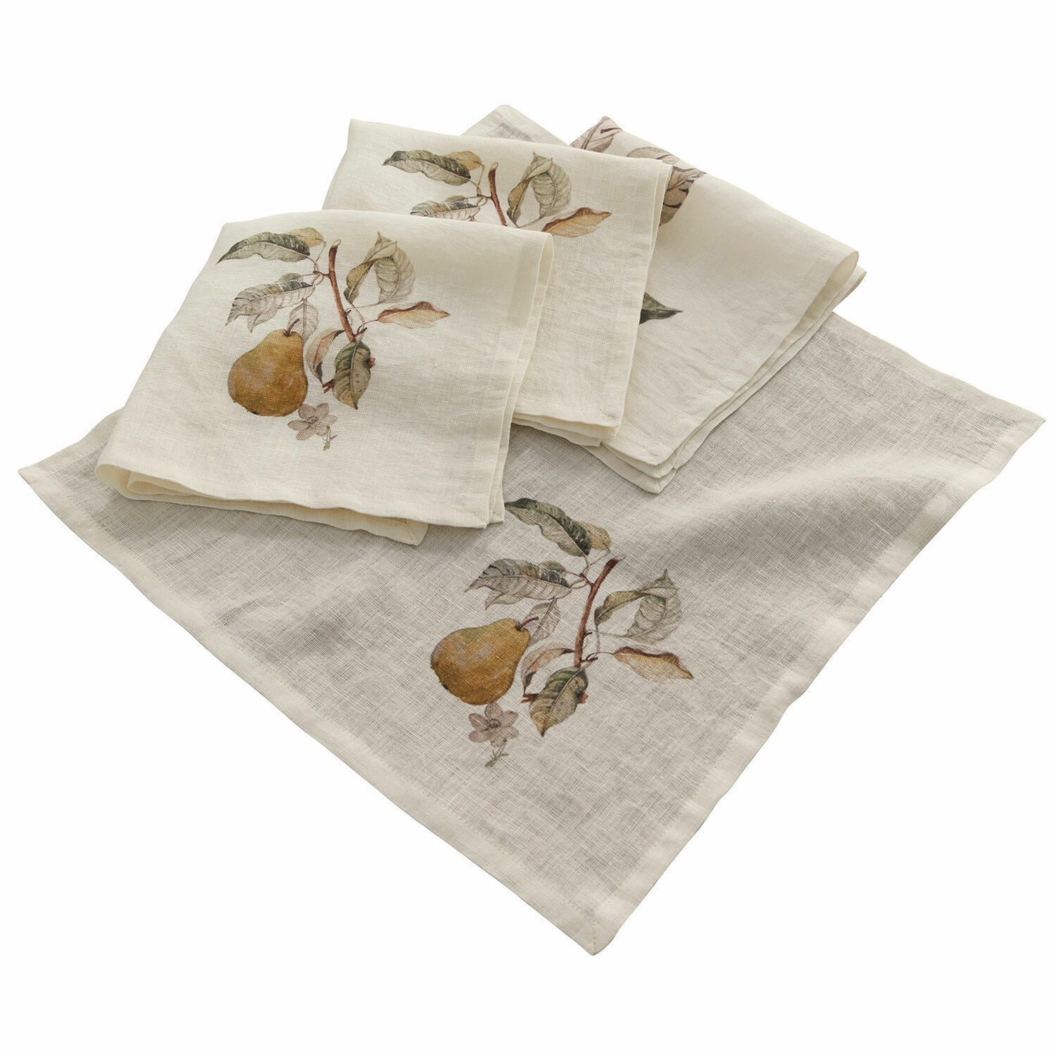 Mirabeau Stoffserviette Serviette 4er Set Tupisa offwhite