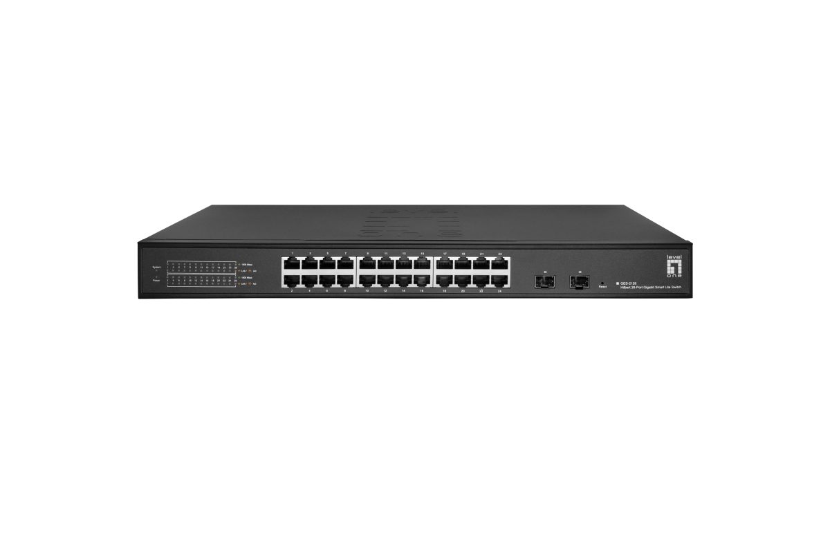 LevelOne GES-2126 Hilbert 48.3cm(19) 24+2-Port Gigabit Switch Netzwerk-Switch