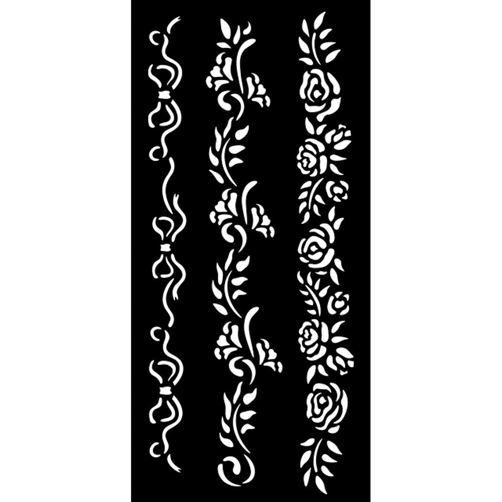 Stamperia Malschablone 'Timeless - 3 Borders', 25x12cm