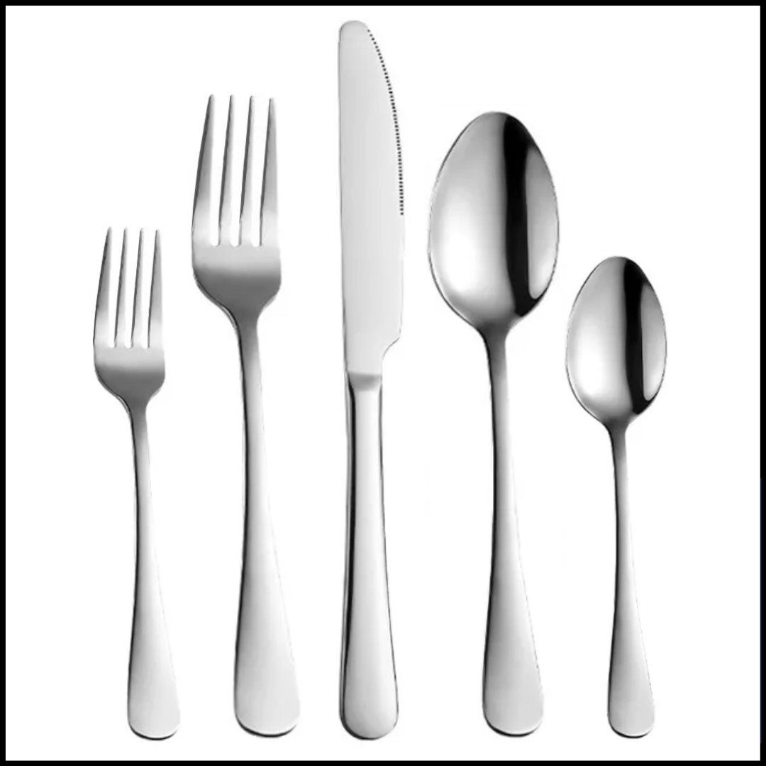 LIVINA HOME Besteck-Set Modernes Besteck Set 30 teilig, Essbesteck Geschirr Besteckset (30-tlg), 6 Personen, Set für 6 Personen, Spülmaschinenfest Besteck, Valentinstag Sale!