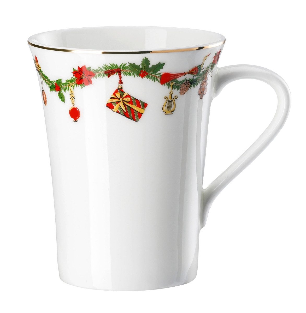 Hutschenreuther Becher Nora Christmas Becher mit Henkel 0,4 l, Bone China, Чашки