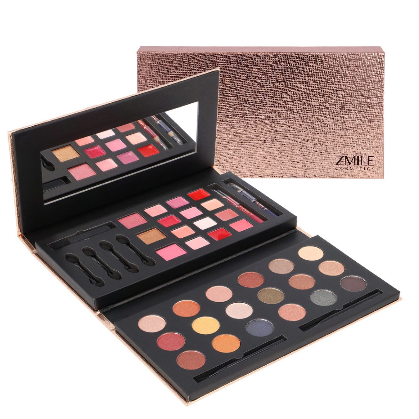 ZMILE COSMETICS Kosmetik-Set Make-Up Set 'Glam to Go', 42-tlg., mit veganer Formulierung