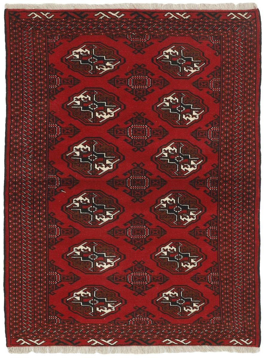 Orientteppich Turkaman 106x146 Handgeknüpfter Orientteppich / Perserteppich, Nain Trading, rechteckig, Höhe: 6 mm