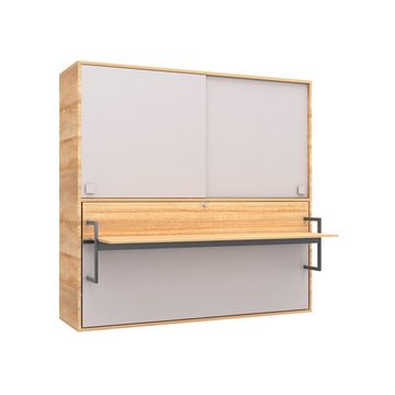 Möbel-Lux Schrankbett Almila Harmony mit Schiebetüren und Schreibtisch