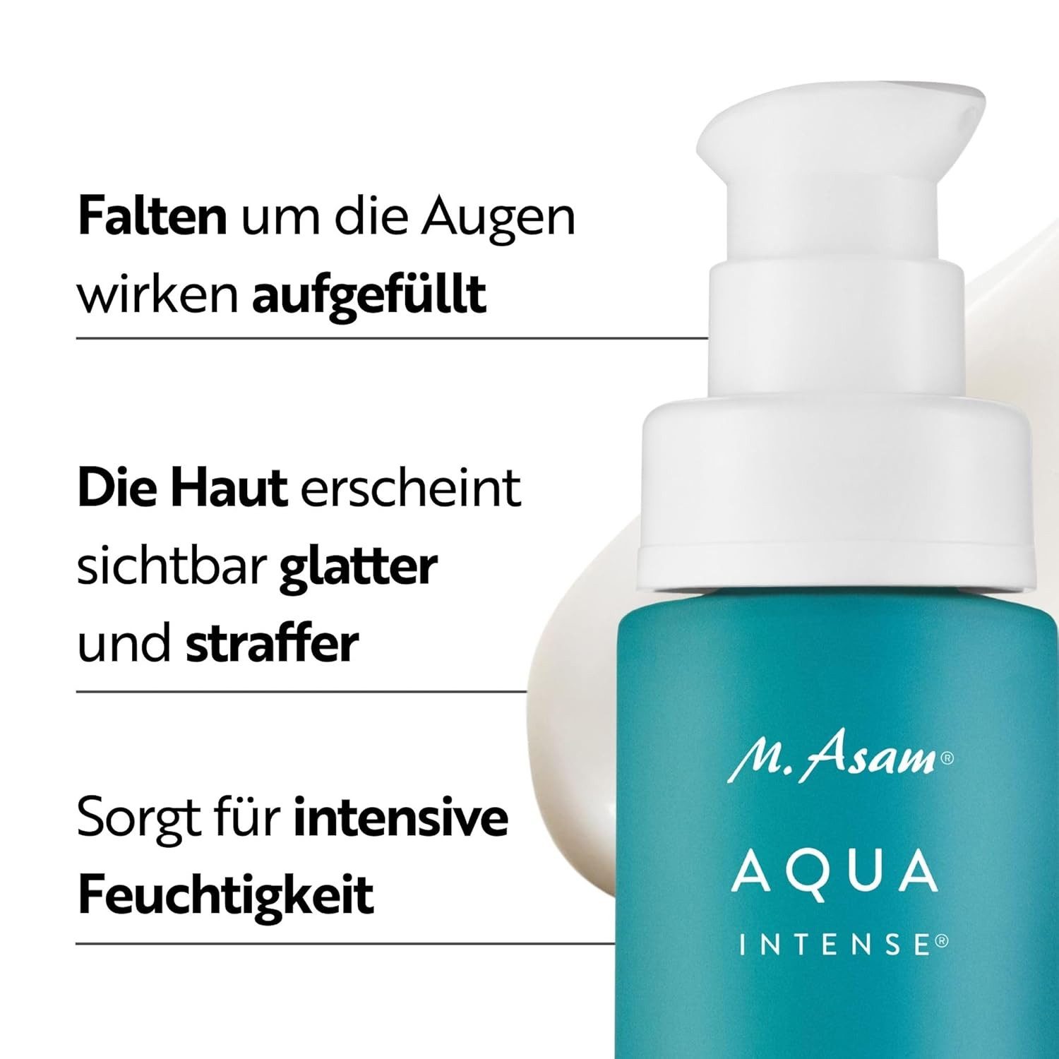 asambeauty Augencreme AQUA INTENSE Hyaluron Augencreme, 30 ml, 1-tlg., Anti-Aging