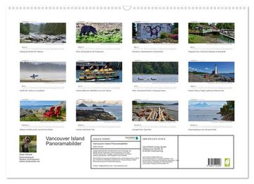 CALVENDO Wandkalender VANCOUVER ISLAND Panoramabilder (Premium, hochwertiger DIN A2 Wandkalender 2023, Kunstdruck in Hochglanz)