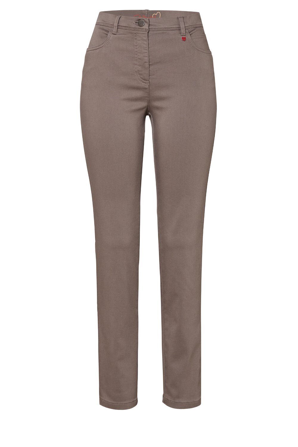 Relaxed by TONI 5-Pocket-Hose Meine Passform taupe schmaler beste 075 - Freundin in