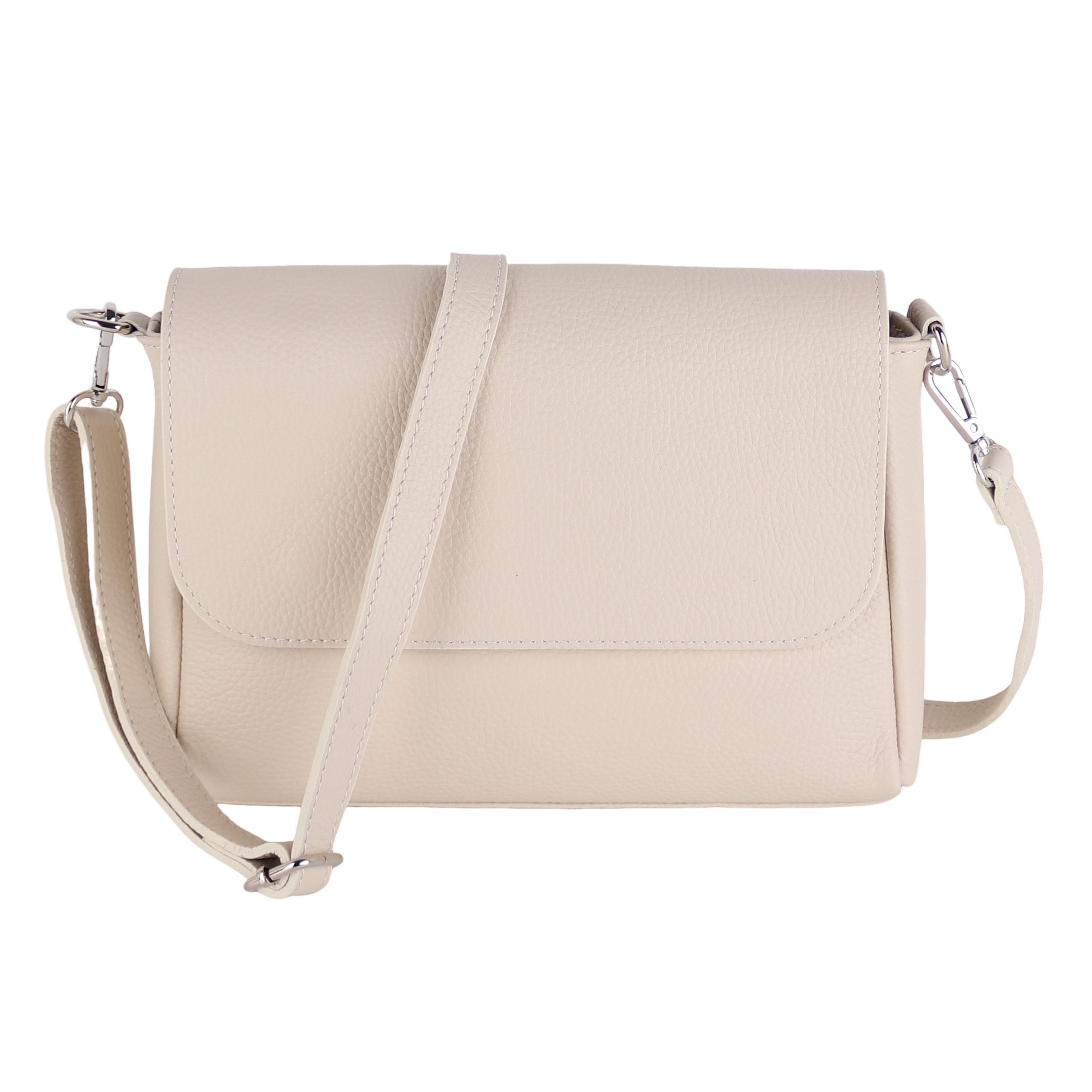 MIRROSI Umhängetasche Damen, Crossbody Bag, Echtleder Made in Italy (1 Tasche 2 Gurte oder Basic Version 1 Tasche 1 Gurt), 27x20x7cm (BXHXT) Mittelgroß