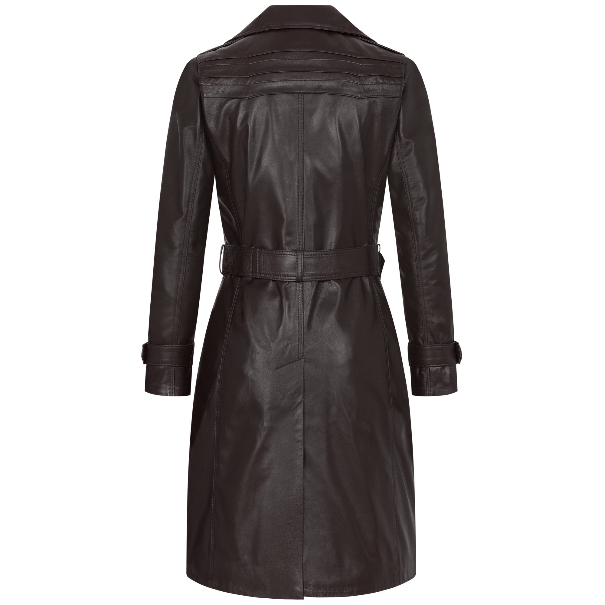 Mouflon Lederjacke Camila Einreihiger Ledertrenchcoat aus echtem, softem Lammnappa-Leder.