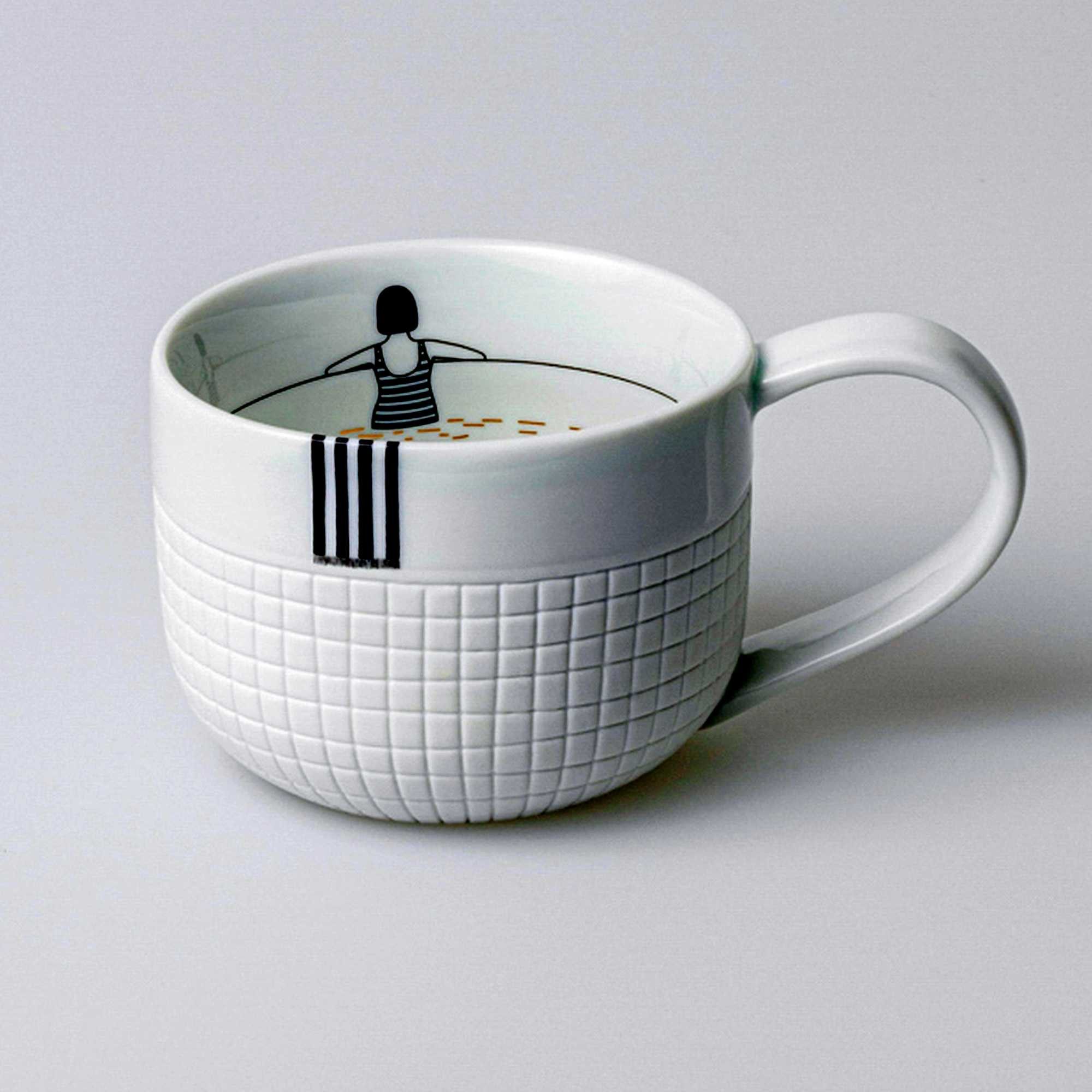Räder Tasse räder Tasse Auszeit Badesee Porzellan weiß 0016893