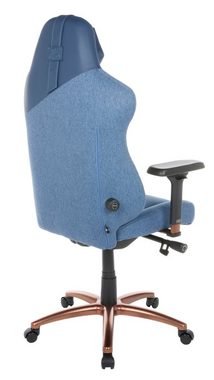 HIVAR Gaming-Stuhl SKYLAR OCEAN, Sitztiefenverstellung, höhenverstellbare Rückenlehne, Lordosenstütze, 4D Armlehnen, Wippwiderstand, Synchronmechanik, TÜV geprüft, Belastbarkeit 130 kg