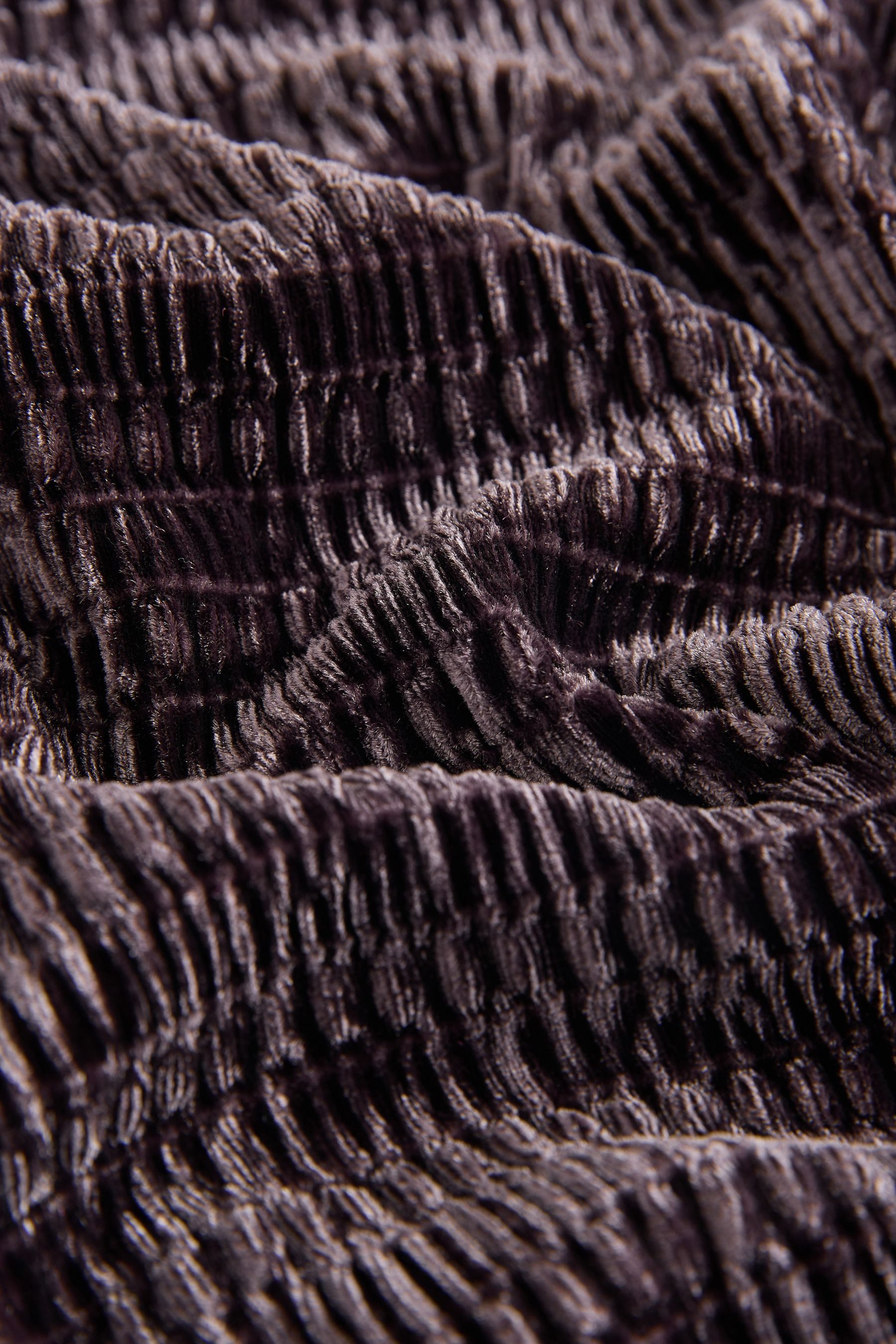 Next Strickjacke Langärmelige, geraffte Samt-Strickjacke (1-tlg) günstig online kaufen