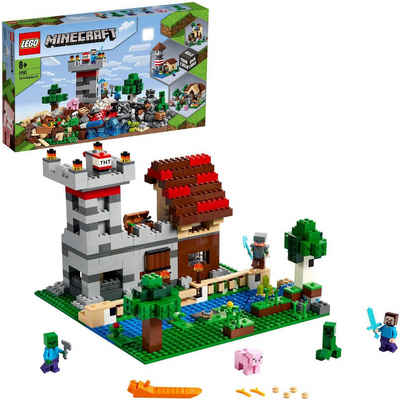 LEGO® Konstruktionsspielsteine »Die Crafting-Box 3.0 (21161), LEGO® Minecraft™«, (564 St), Made in Europe