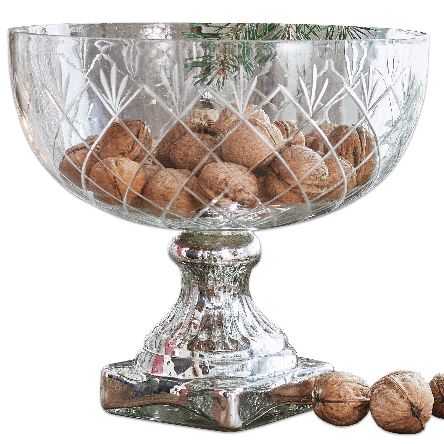 Mirabeau Geschirr-Set Schale Iesha klar/antiksilber, Glas, none