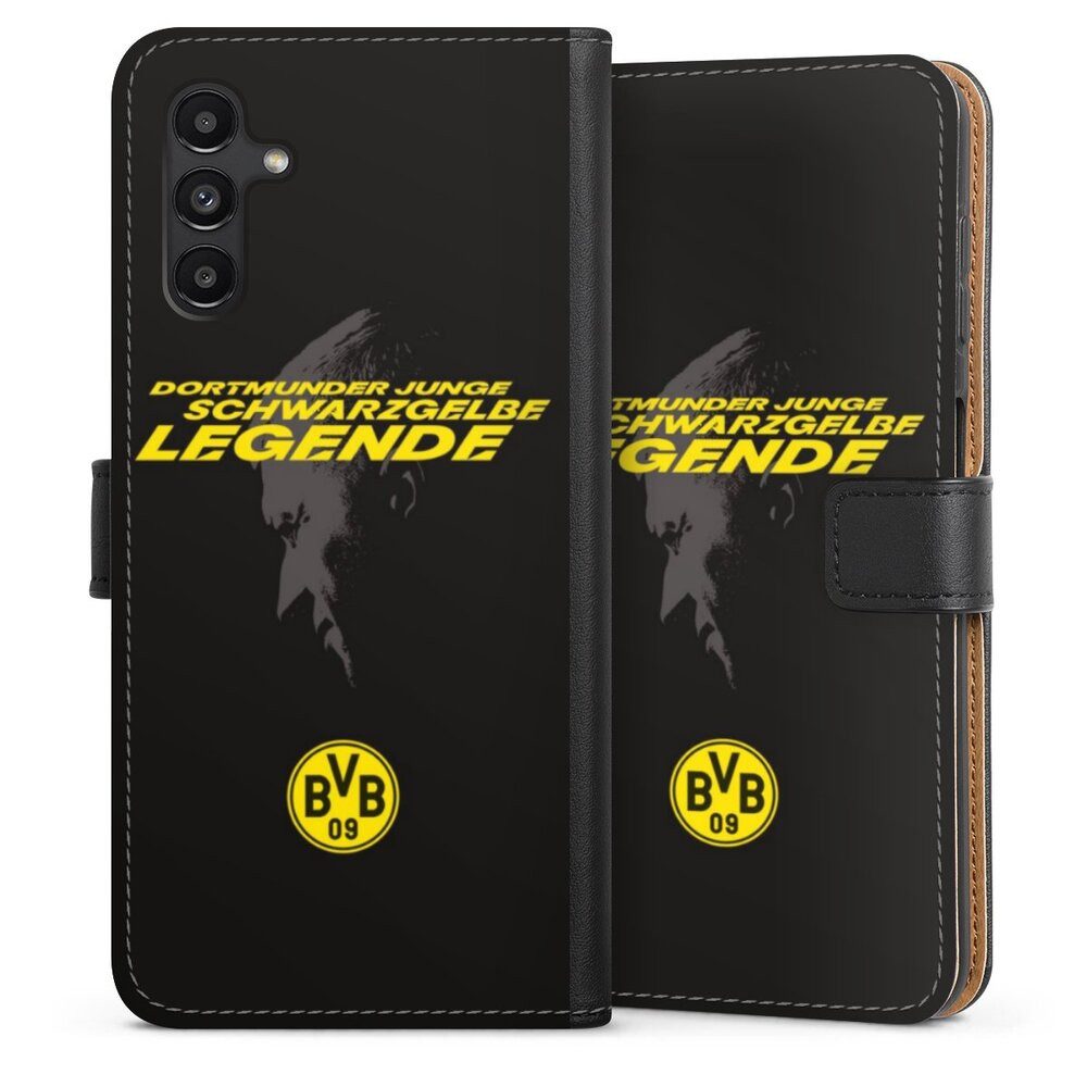 DeinDesign Handyhülle Marco Reus Borussia Dortmund BVB Danke Marco Schwarzgelbe Legende, Samsung Galaxy A04s Hülle Handy Flip Case Wallet Cover