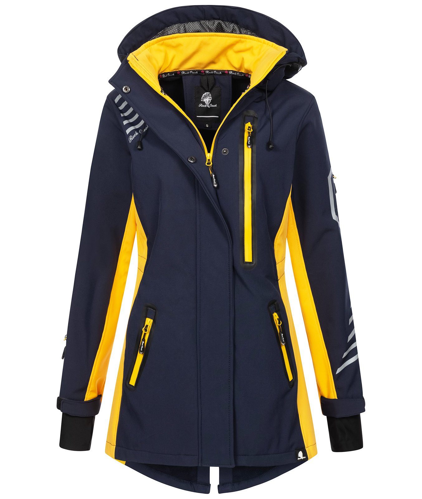Rock Creek Softshelljacke Damen Softshellmantel Wanderjacke D-491