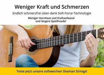 Shaman Saiten Gitarrensaiten für Konzertgitarre, (Spar-Set, 55-tlg), plus 2 Ersatz-Saiten D4-Saite und extra hohe E1-Saite