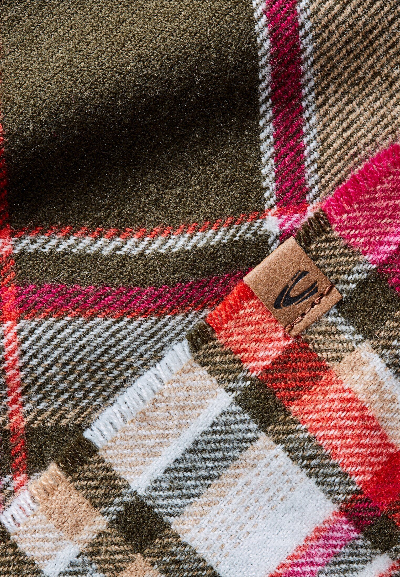 camel active Schal Softer Webschal mit kariertem Muster günstig online kaufen