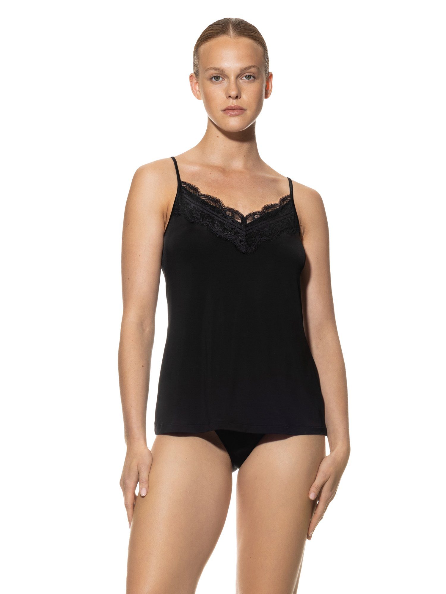 Mey Unterhemd Mey Camisole 45128 schwarz (1 Stück, 1-St., 1 Stück) Spaghettiträger