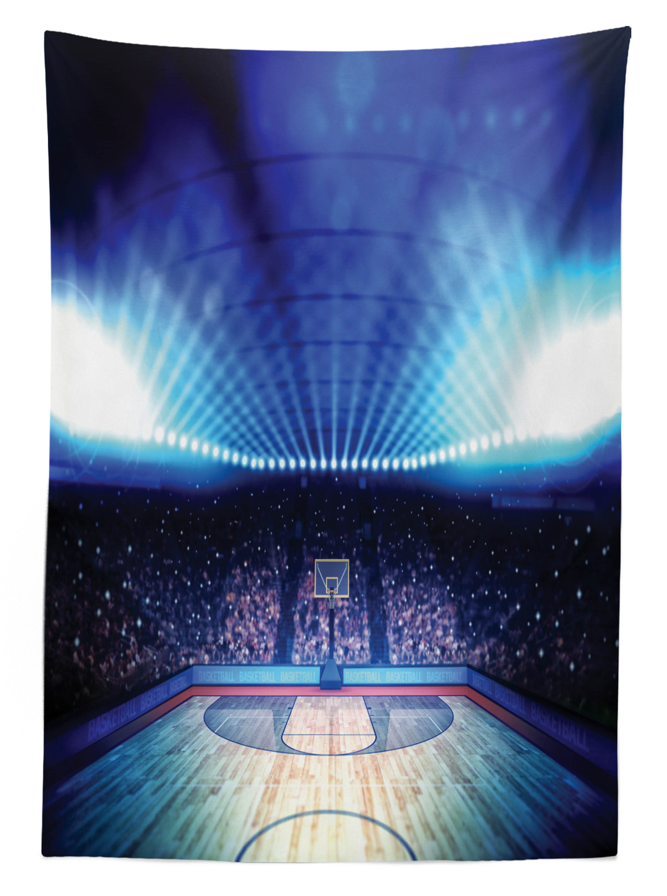 Sport den geeignet Abakuhaus Waschbar Spiel Farbfest Tischdecke Farben, Klare Bereich Basketball Für Außen Arena