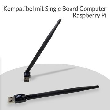 Xoro WLAN USB Antenne XORO HWL 155N, für PC, Win, Linux, Raspberry Pi, 5dBi WLAN-Antenne