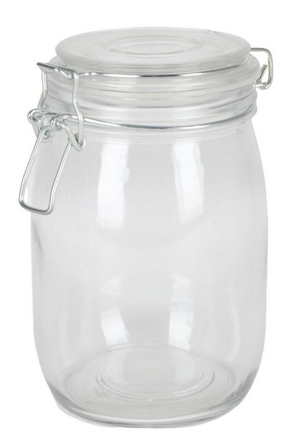 1a-Handelsagentur Vorratsdose “Drahtbügelglas 0,95 Liter Eimachglas Einweckglas Vorratsglas Marmeladenglas”, Glas