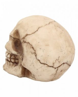 Horror-Shop Dekofigur Kleiner Breit Lachender Totenkopf 12cm